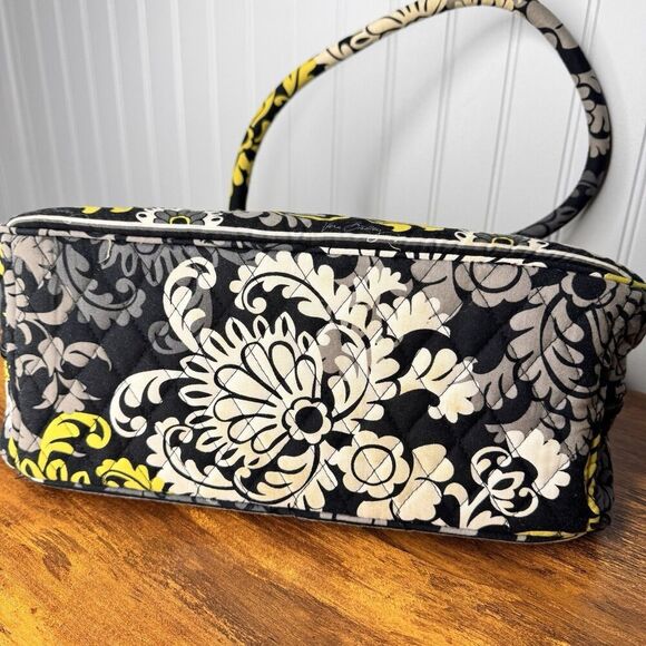 Retired Vera Bradley BAROQUE Large Weekender Travel Bag Green Black - Picture 9 of 11